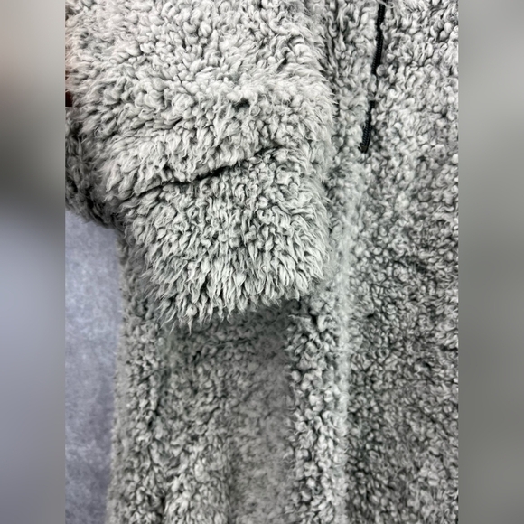 WEATHERPROOF Fleece Pullover with 1/4 Zip Neckline Cotton Gray Size M - Picture 13 of 15